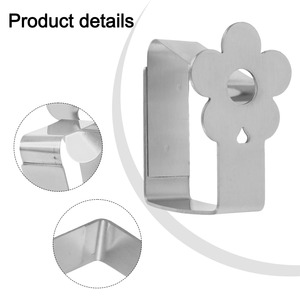 Clips de nappe en acier inoxydable en forme de papillon, supports décoratifs coupe-vent pour pique-nique en plein air, patio, jardin, salle à manger - Product Image 3