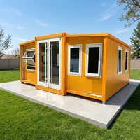 Maison conteneur pliable et extensible de 20 pieds, personnalisable, directement de l'usine, maisons modulaires, hôtels préfabriqués mobiles, villas, mini-maisons