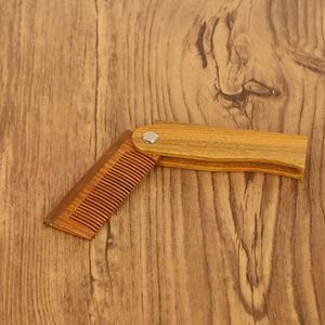 Wooden Handicraft Folding Wooden Sandalwood Comb Portable Anti-Static Hair Comb for Travel - Product Image 4