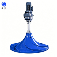Mélangeur hyperboloïde submersible à haute efficacité et économie d'énergie, garantie 1 an, pour le traitement des eaux usées municipales et industrielles, et les fossés d'oxydation