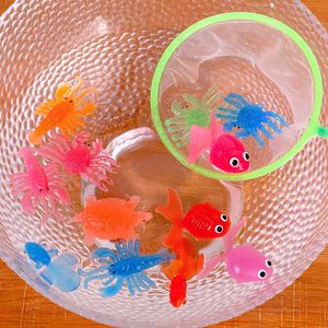 Jouets de pêche pour enfants, petits poissons et crevettes en TPR, jeux aquatiques, jeux de simulation, jeux éducatifs, de 2 à 4 ans, unisexe - Product Image 2