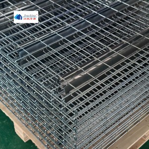Jracking <span class=keywords><strong>CE</strong></span> chứng nhận công nghiệp bền <span class=keywords><strong>Pallet</strong></span> Kệ 48''x46''galvanized Heavy Duty thép lưới decking cho kho - Product Image 5