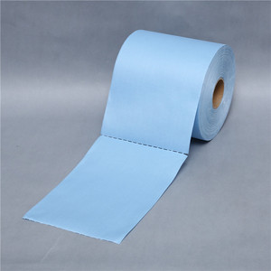 Tela no tejida de pulpa de madera 70% celulosa 30% <span class=keywords><strong>Pp</strong></span> para toallitas de limpieza pesadas - Product Image 4