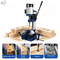 Machine à mortaiser semi-automatique pour bois, perçage de trous carrés, rainurage de tenons, diamètre de perçage 76 mm, pour bâtiments anciens