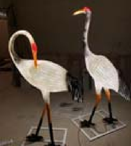 Lámpara Decorativa LED con Forma de Grúa para Exteriores, Resistente al Agua IP65, para Iluminación de Parques, Jardines y Céspedes - Product Image 1