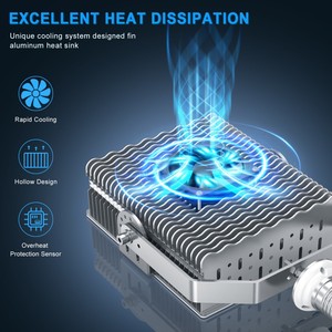 ชุดติดตั้งหลอดไฟ LED แบบ Retrofit สำหรับ Shoebox 300W 43500LM ขั้ว E39 Mogul ได้รับการรับรอง ETL DLC แสงสี 5000K สำหรับไฟลานจอดรถ สนามเทนนิส - Product Image 3