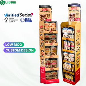 Kunden spezifische Supermarkt Batterie Buffet Snacks Nuss verpackt Lebensmittel <span class=keywords><strong>Display</strong></span> Stand freistehende Fsdu Karton Papier <span class=keywords><strong>Display</strong></span> <span class=keywords><strong>Rack</strong></span> - Product Image 1