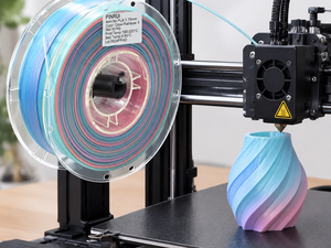 Filament PLA haute précision 1,75 mm, faible déformation, multicolore, 8 nuances, filament d'imprimante 3D pour Creality Bambu Lab Rainbow Crystal - Product Image 5