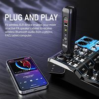 Xvive P3 Adaptateur sans fil XLR pour récepteur, commande manuelle, enceintes, mixeur audio, systèmes PA, systèmes DJ, rechargeable