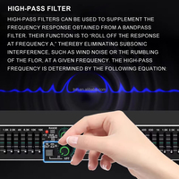 TNH EQX215S+ Ecualizador Digital Estéreo Profesional de 15 Bandas con Reductor de Ruido, Procesador DSP, Sistema de Sonido de Audio Metálico