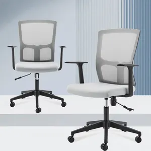 Factory Direct Sell Lowest Price Customize Relax Grey Ergonomic Office Chair With Footrest 2024