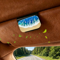Diffuseur de parfum longue durée pour voiture, à clipser sur grille d'aération, en alliage d'aluminium, design or rose, avec logo personnalisé, emballage de vente au détail