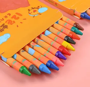 Top Venda 2023 Pastéis De Óleo Macio Lavável Não-Tóxico Set Eco Friendly Wax Crayon