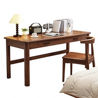 Bureau en bois massif durable et écologique pour les élèves du primaire/du collège, bureau d'ordinateur minimaliste moderne pour la maison/le bureau