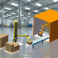 Système robotique de déchargement de cartons de conteneurs