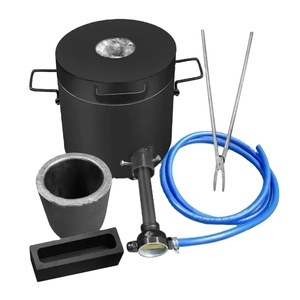 Mini four de fusion numérique électrique noir 6 kg pour métaux (or, étain, argent, cuivre, aluminium) et four de fusion au gaz pour l'or - Product Image 1