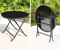 Vente en ligne de chaise de table pliante d'extérieur combinaison cour jardin terrasse café balcon extérieur loisirs chaise en plastique