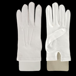 Guantes de mano suaves y cómodos para varias ocasiones, de color blanco, 100% algodón - Product Image 1