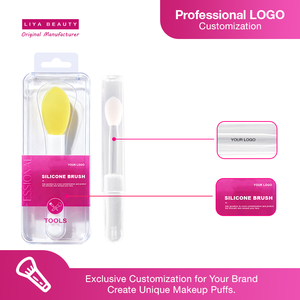 Mini brosse en silicone souple pour lèvres avec capuchon de protection Logo personnalisé OEM pour rouge à lèvres et brillant au détail - Product Image 2