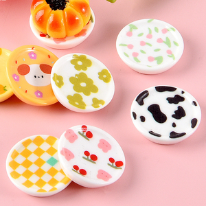 Platos de Juguete con Diseño de Comida de Dibujos Animados, Lote Mixto, Mini Cocina para Casa de Muñecas, Pegamento de Crema para Manualidades, Imán para Refrigerador, Resina, Adornos Pequeños para Escritorio - Product Image 1