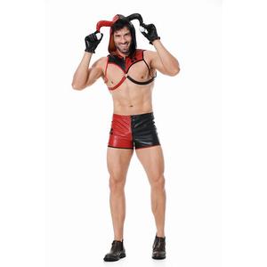 Disfraz de Payaso de Halloween, Lencería, Traje Rojo y Negro, Ropa para Actuaciones en Escenario, Talla Adulto para Hombre - Product Image 2