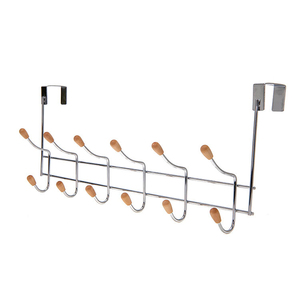 8-<b>Hook</b> Metal <b>Over</b> <b>Door</b> Organizer Rack for Scarf Belt Hat Jewelry & Towel Hangers - Product Image 2