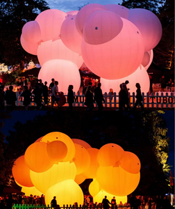 Llamativo modelo inflable de publicidad de nube grande con luz LED para decoración Inflables de nube Premium - Product Image 1