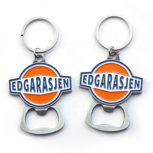 פותחן בקבוקי מחזיק מפתחות ממתכת תלת מימד לוגו מותאם אישית - Product Image 4