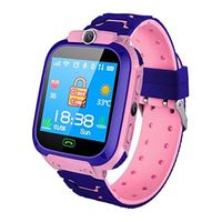Reloj Inteligente Q12B a Prueba de Agua para Niños, con SOS, Rastreador de Niños Perdidos, Tarjeta SIM 2G, Monitor de Sueño, Calendario, Reloj, GPS, Pantalla TFT, Android/iOS