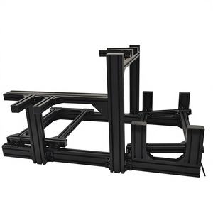 Perfiles de Aluminio Industriales 6063 T5 Anodizados en Negro Plateado 4040 8040 para Estructura de Cabina de Simulador de Carreras de Simulación de Vuelo - Product Image 6