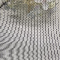 Tissu en maille de nylon 100% respirant noir 50 g/m² léger 1 mm pour robes de soirée et robes à paillettes, tissu en tulle, tissu en dentelle