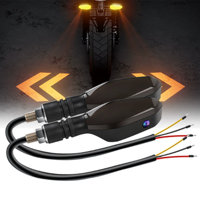 Feux de signalisation de virage à projection pour moto JHS, étanches IP67, LED colorées, feux arrière d'avertissement, 12V-24V, feux auxiliaires pour moto