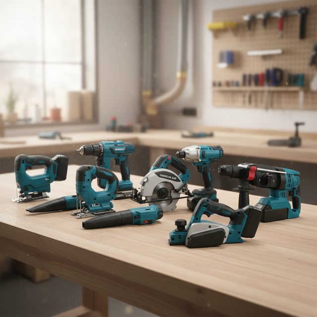 15 in 1 Combo Power Tools 15 Kits Lithium Power Tool Set Hammer Angle Grinder for DIY and Construction