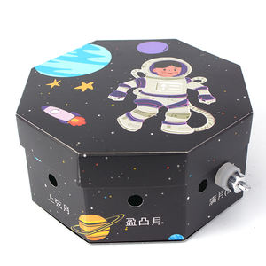 Genesis üretim DIY kiti ay fazı modeli çocuklar için kök öğretici oyuncaklar şişme kağıt oyuncaklar - Product Image 2