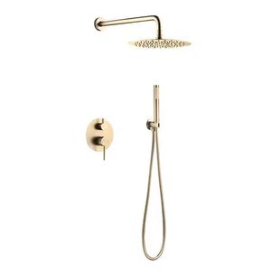 Setelan pancuran air hujan, kepala pancuran baja tahan karat dengan lapisan ganda pada dinding panas dan dingin bahan baja tahan karat - Product Image 5