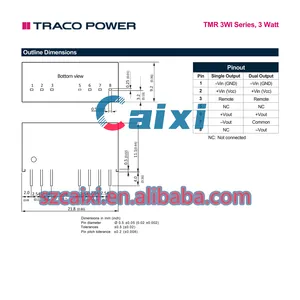 DC-DC באיכות גבוהה ממיר TMR3-2410WI מודול כוח TMR3-2410WI-3W