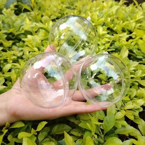 Vente en gros <span class=keywords><strong>de</strong></span> boules transparentes en plastique pour bricolage ornements décoratifs suspendus boîte <span class=keywords><strong>à</strong></span> boules ouverte pour sapin <span class=keywords><strong>de</strong></span> Noël cadeaux pour la fête <span class=keywords><strong>de</strong></span> mariage - Product Image 4