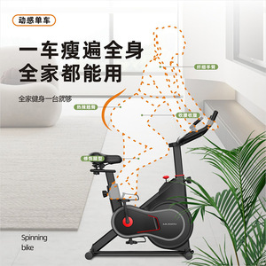 Bicicleta de spinning con resistencia magnética ajustable, bicicleta de ejercicio para interiores, para fitness en casa, unisex - Product Image 1