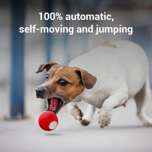 Dayanıklı sert kırmızı noel eğlenceli köpek stres topu Fetch oyuncaklar özel Logo çin'de yapılan Modern spor moda kauçuk plastik malzeme - Product Image 4