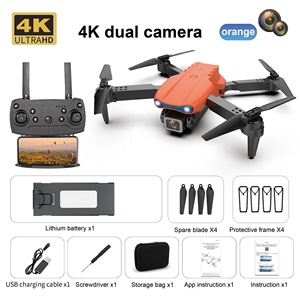 KK E99 720P double caméra pliable Drone volant nouveau débutant lumière colorée planant Altitude fixe 6-7 minutes vol <span class=keywords><strong>pas</strong></span> cher Wifi - Product Image 2