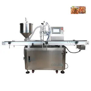 High Speed Automatic Pneumatic High Viscosity Meat Paste Rotor Pump Chocolate Industrial Grease Paste Filling Machine