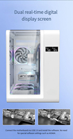 Boîtier PC Gaming Zeromaster Blanc de Qualité Supérieure, Format Mid-Tower MicroATX en Acier avec Fenêtre Latérale, Ventilateur RGB, Compatible OEM, En Stock