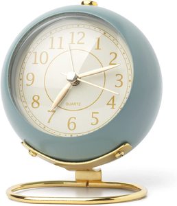 Đồng Hồ Để Bàn Nhỏ Báo Thức Tròn Không Tích Tắc Cổ Điển Có Đèn Ngủ - Product Image 5