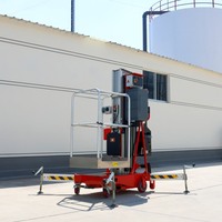 Ücretsiz kargo gerçek fiyat 10m 12m 14m 16m hidrolik mobil alüminyum alaşım asansör asansör platformu asansör elektrikli iskele asansör