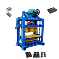 Machines manuelles de fabrication de briques autobloquantes, petite machine à fabriquer des blocs QT4-40 à vendre au Zimbabwe