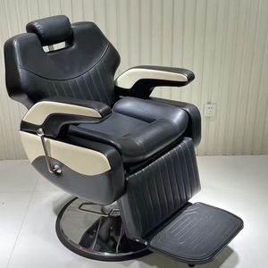 Heavy-Duty Foldable Metal Barber Chair with Comfort <b>Footrest</b> Durable Design for Busy Beauty Salons - Product Image 2