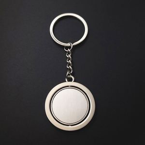 Factory Blank Rotating Metal Keychain Double-sided Custom logo UV Printing Laser <b>Engraving</b> for Brand Promotion - Product Image 4