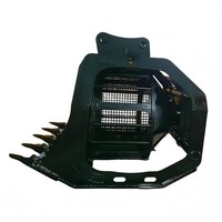 Tamiseur rotatif à godets de 20 tonnes pour la séparation du sol et du compost, entraînement hydraulique, patins anti-usure noirs