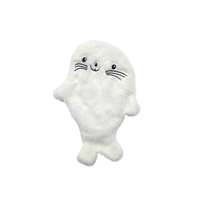 Coussin chauffant au design adorable d'animaux marins, avec housse moelleuse et mignonne, pour micro-ondes