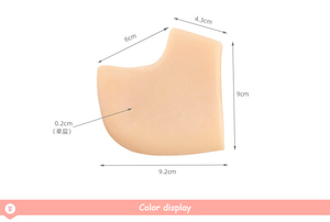 Protector de talón de gel de silicona, taloneras para espolones, talones agrietados y fascitis plantar, almohadillas de gel para talón, calcetines tipo manga, cuidado de los pies, reparación de la piel, amortiguación - Product Image 6